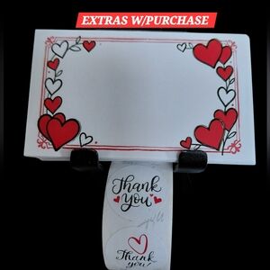 NWT - 550ct. 50ct. Thank You Cards 500ct. Stickers, Bonus 3 Random Polymailers
